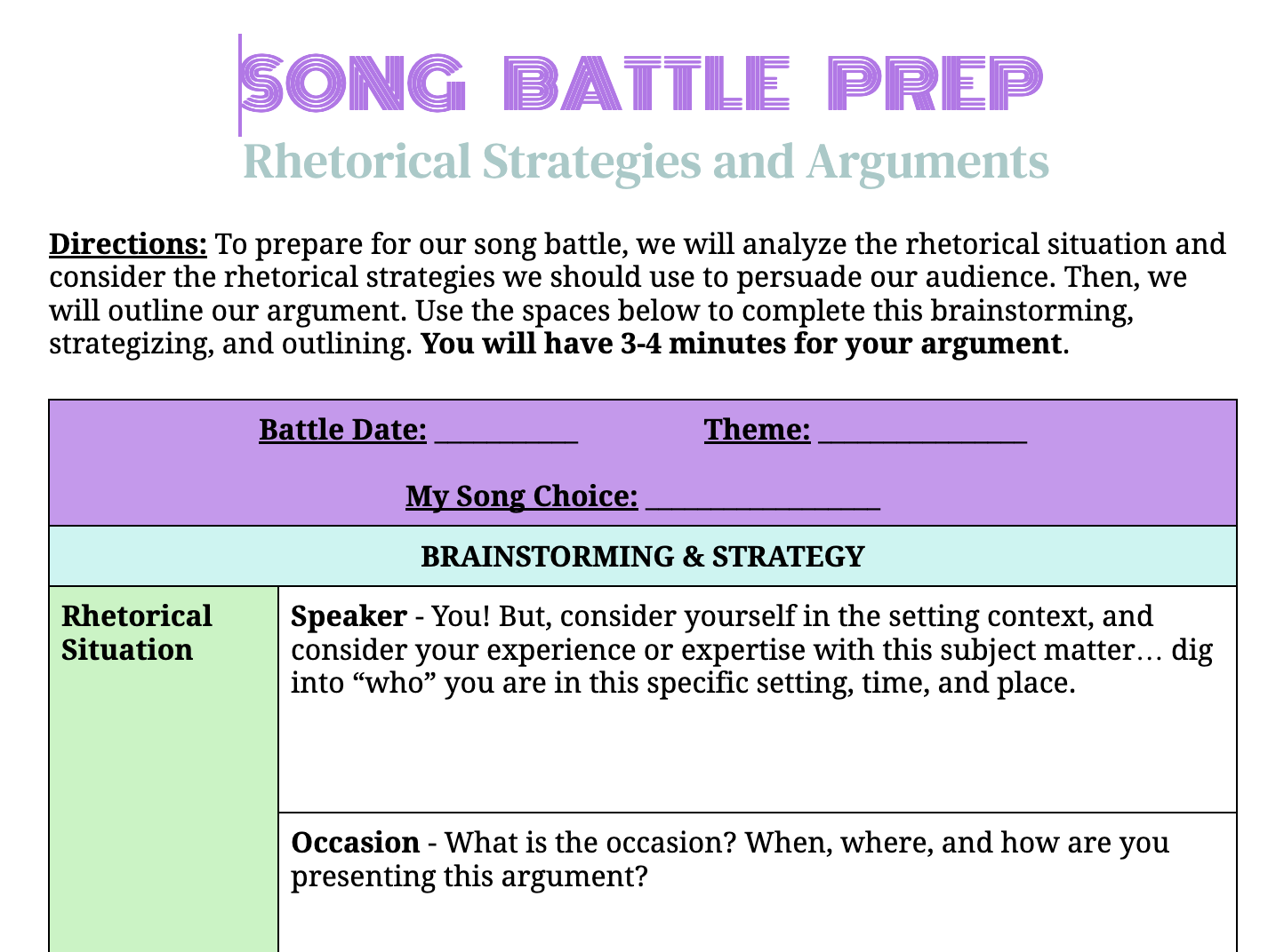 how to write a rhetorical analysis essay on a song